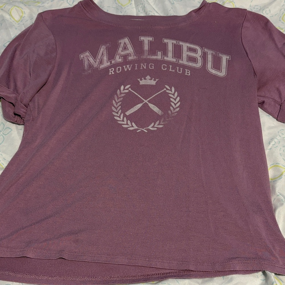Malibu Rowing Club Purple Short Sleeve Tee